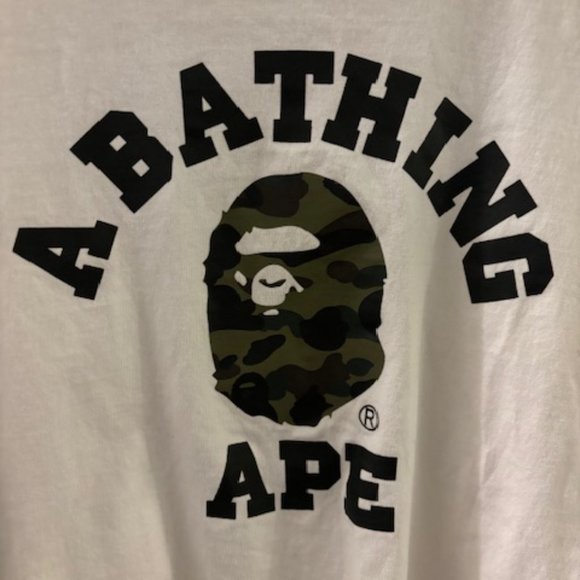 A Bathing Ape T Shirt camouflage logo - Picture 2 of 5